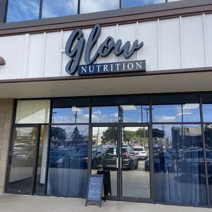 the front of the store