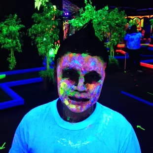 One of the photos from our face painting party!