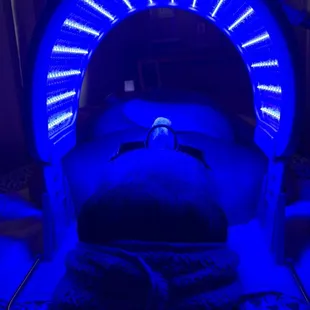 Blue light therapy for acne