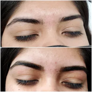 Eyebrow threading n Henna Tint