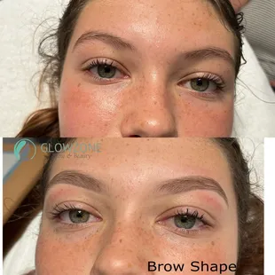 Brow Threading and henna tint