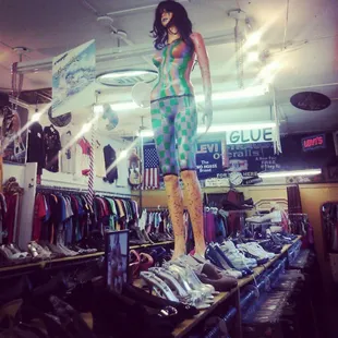 angel of mardi gras at glue clothing exchange