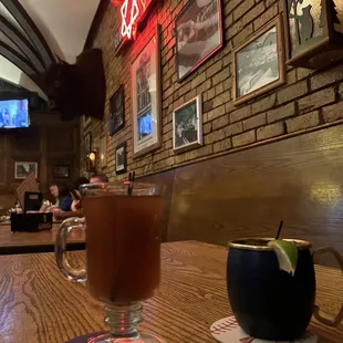 Seasonal Cocktail Menu: spiced apple cider, ginger beer Moscow mule