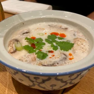 Coconut milk soup. As a guy who generally hates coconut, this was bomb.