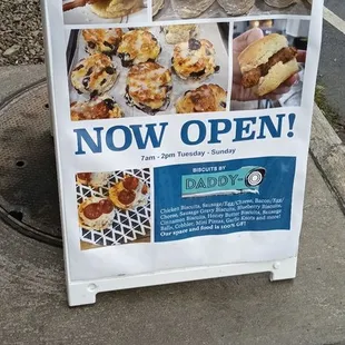 ows a sign for a bakery