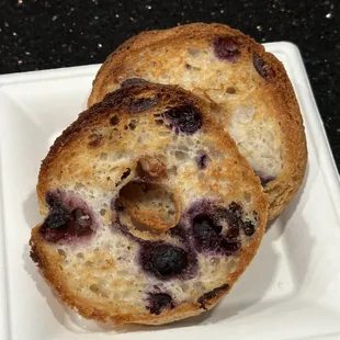 Berry Bagels toasted