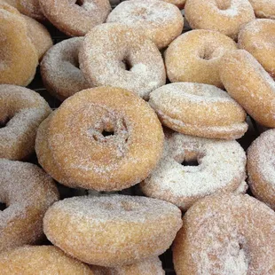 Cinnamon Sugar Donuts. You can also find these at Yates Cider Mill, both locations!