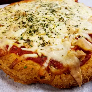 Miss Thick Crust Pizza? Try ours! Thick Crust Pizza with Chicken Parmesan Topping