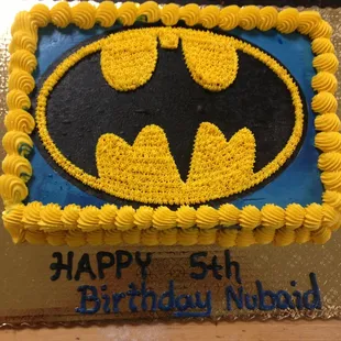 Batman Logo Cake
