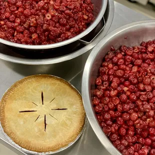 three pies and a pie crust