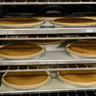 Pumpkin Spice pies in the oven!
