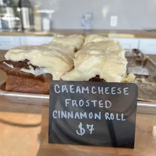 Cream Cheese Frosted Cinnamon Roll