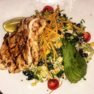 Southwest salad with grilled chicken