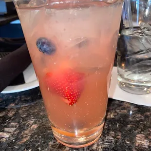 Hibiscus blueberry lemonade