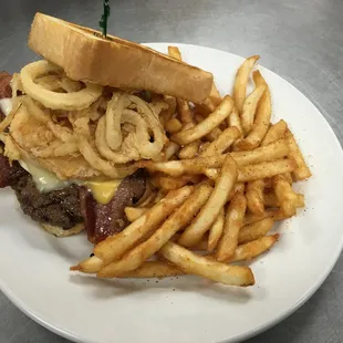 Texas Tornado Melt with Fries