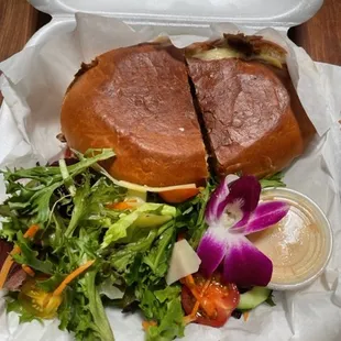 Cubano and salad