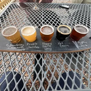 They now do 5 beer flights