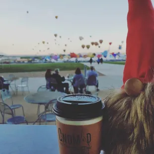 Gnomad was the coffee of choice at the international balloon museum.