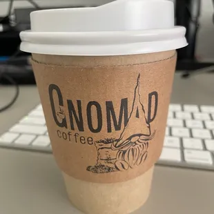 Small Oat milk latte w/Pumpkin spice shot