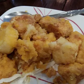 Egg Tofu with Salted Egg Yolk