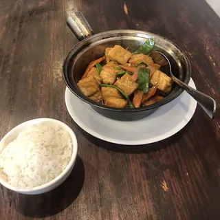 Braised Tofu with Chinese Mushroom Casserole