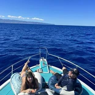 Private whale watching tour, with humpback whales and Hawaiian spinner dolphins!