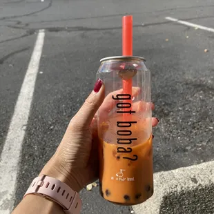 thai tea bubble tea