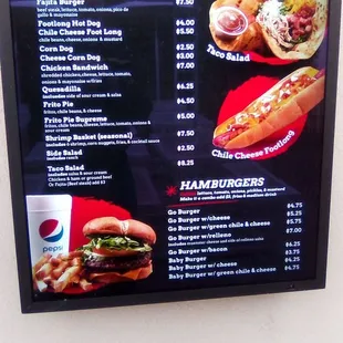 Go Burger&apos;s January 2024 menu.