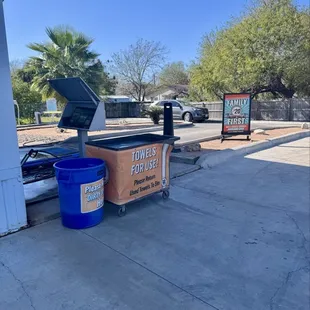 Vehicle wash entrance...