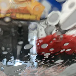 Wash section of drive through car wash.