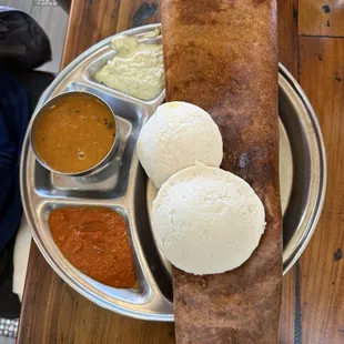 Masala dosa lunch special