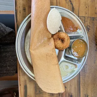 Not so mini, Mini Masala Dosa Thali lunch special ($7)