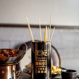 a variety of food on a table