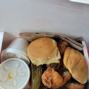 Go Chicken Go for the win.....Wing Dinner with a G-Sauce and pepper  please!