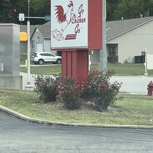 a sign in the middle of a street