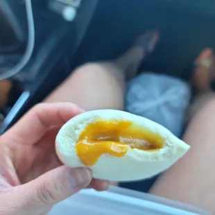 Salted egg custard bao.