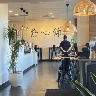 Dining area, view of counter