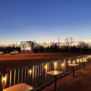 20 x 40 screen you can see from any spot! Including our beer garden!