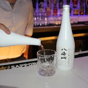 The Hakkaisan Junmai Daiginjo Sake was served chilled and was a lovely, smooth sipper.