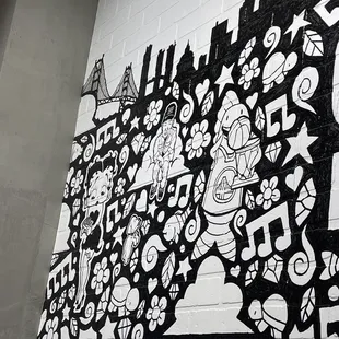 Part of the mural