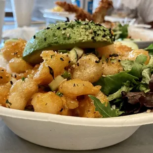 Rock shrimp bowl