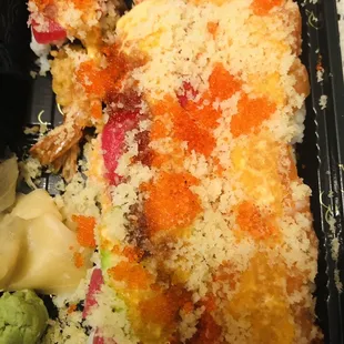 Christmas Roll and Double Spicy Salmon Roll