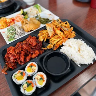 Spicy pork bento