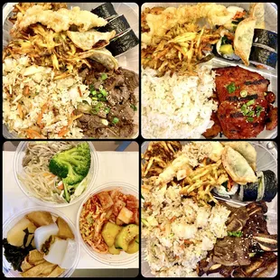Bulgogi | spicy chicken | kalbi doshirak combos w/ banchan