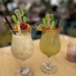 De nada colada and chile lime pineapple mocktail