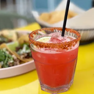 Strawberry margarita - 1/2 off on Taco Tuesdays
