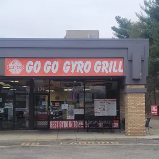outside