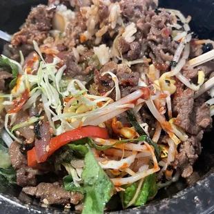 1-B. Beef bibimbap