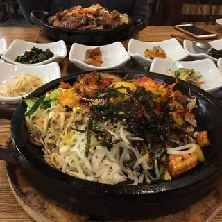 Seafood Hot Stone Bibimbap (Spicy)