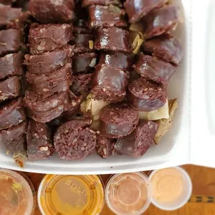 Soondae (blood sausage) was ok